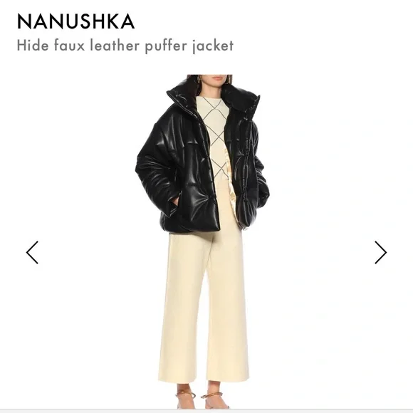 Faux leather Vegan Hide Puffer - Picture 6 of 7